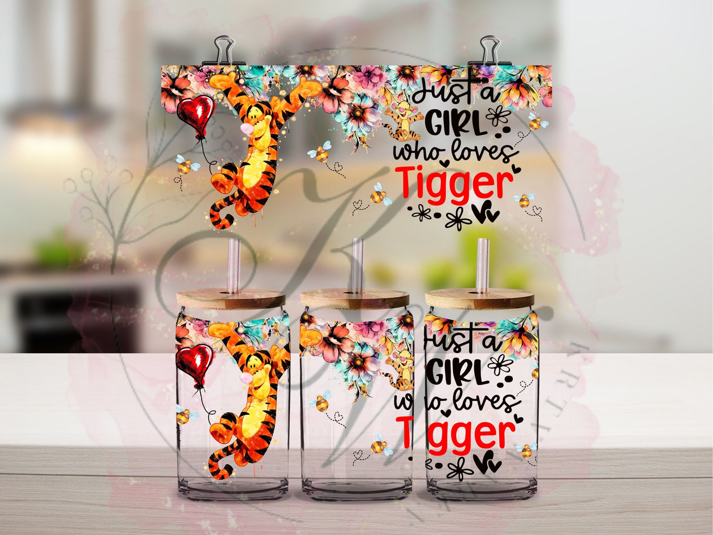Trinkgläser 16oz Rub Ons "Disney Figuren männlich" No.401