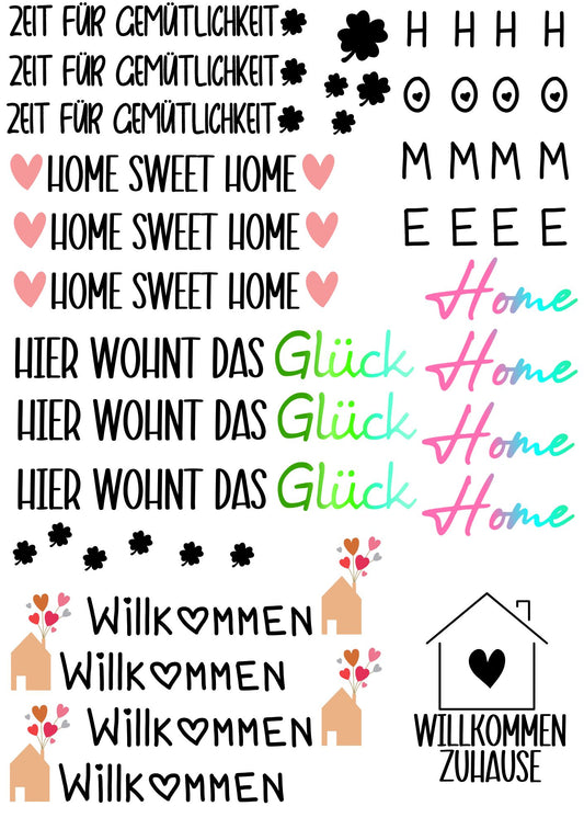 RUB ONS - "Zu Hause" | RUBONS | randlos | glänzend | schwarz und weiss | A5