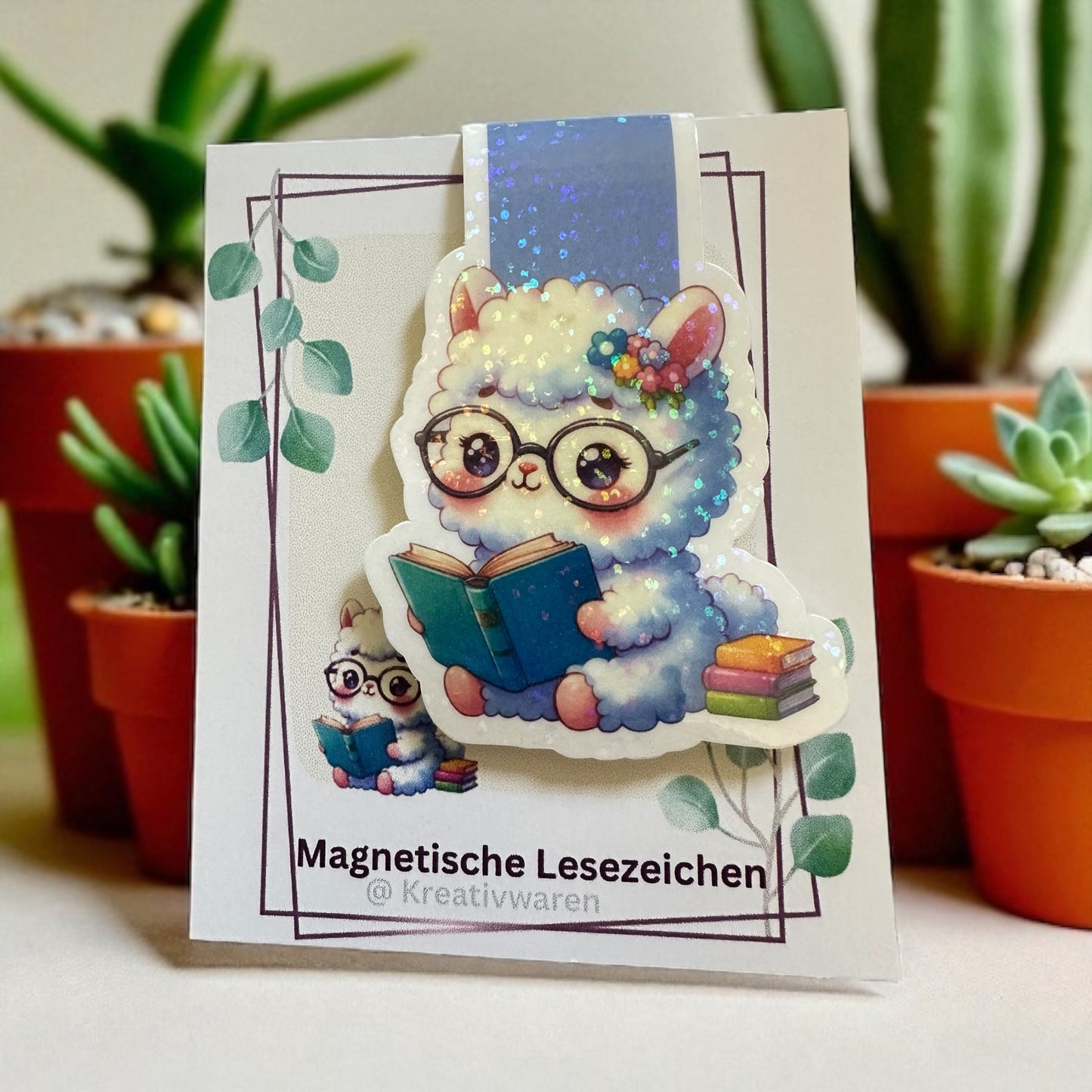 Magnetische Lesezeichen "Schaf mit Buch"