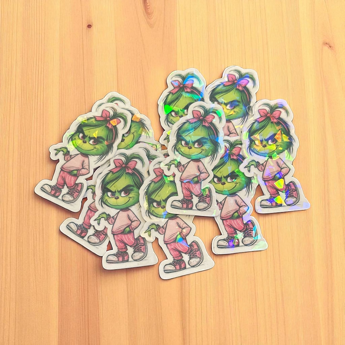 Holografischer Sticker "Grinchgirl 5.0" I Holografisch I Sticker I Aufkleber I Grinchgirl