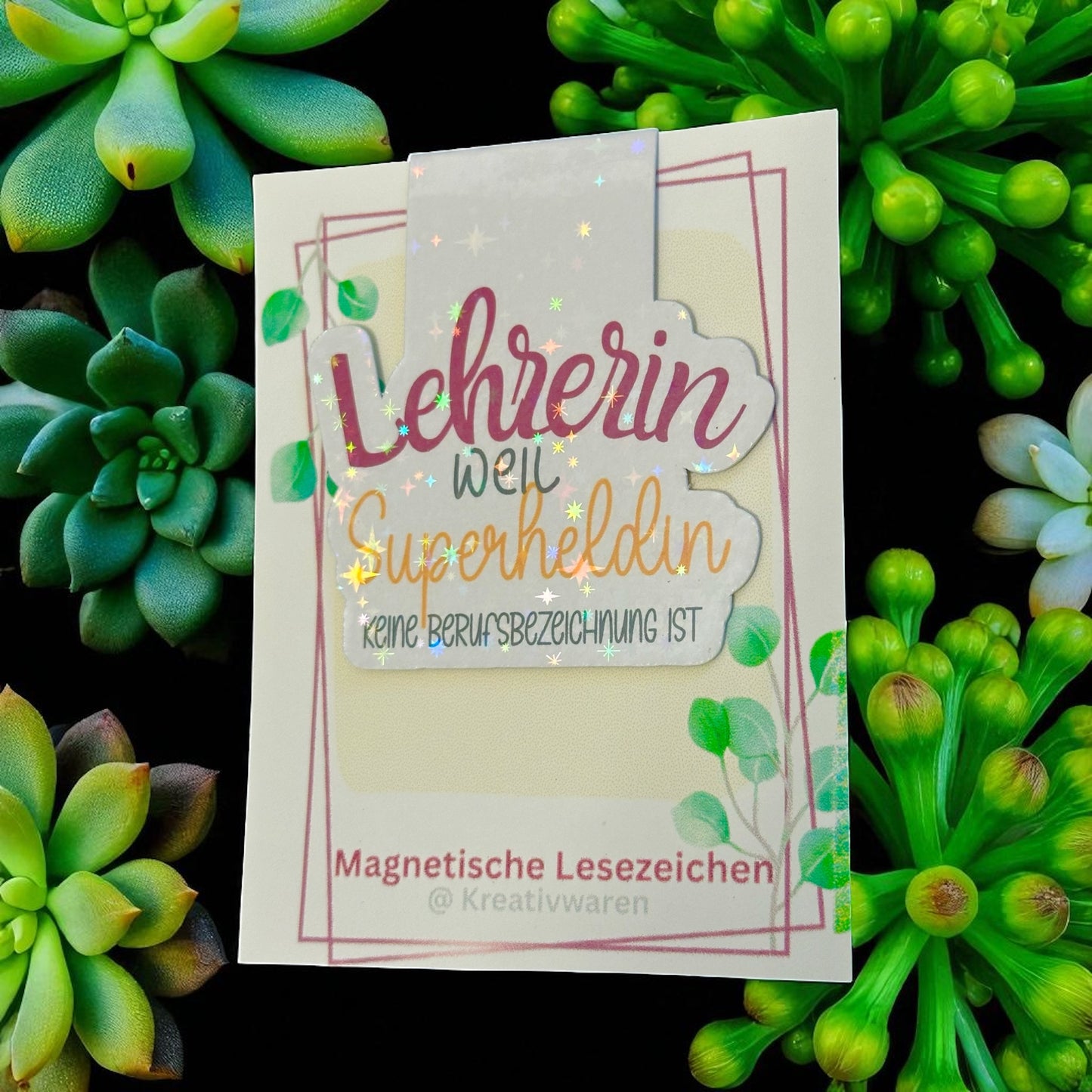 Magnetische Lesezeichen "Lehrein - weil Superheldin keine Berufsbezeichnung ist "