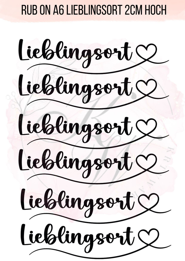 RUB ONS - "Lieblingsort" | RUBONS | randlos | glänzend | bunt | A6