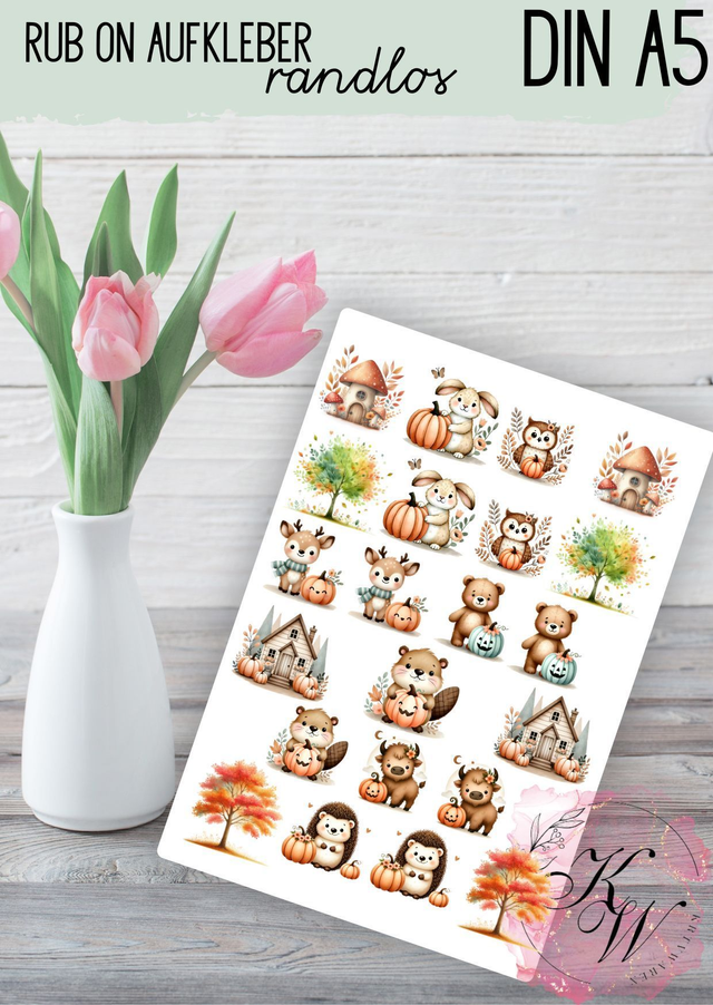 RUB ONS - "Herbst" | RUBONS | randlos | glänzend | bunt |A5