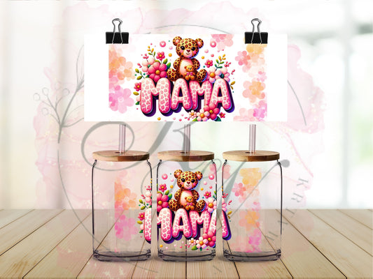 Trinkgläser 16oz Rub Ons "Mom" No.518