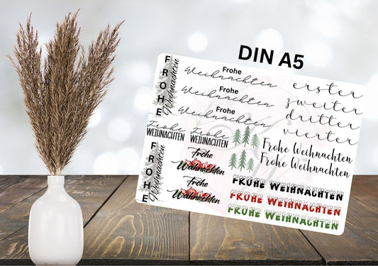 RUB ONS - "Weihnachtsschriftzüge" | RUBONS | randlos | glänzend | A5 | No.403