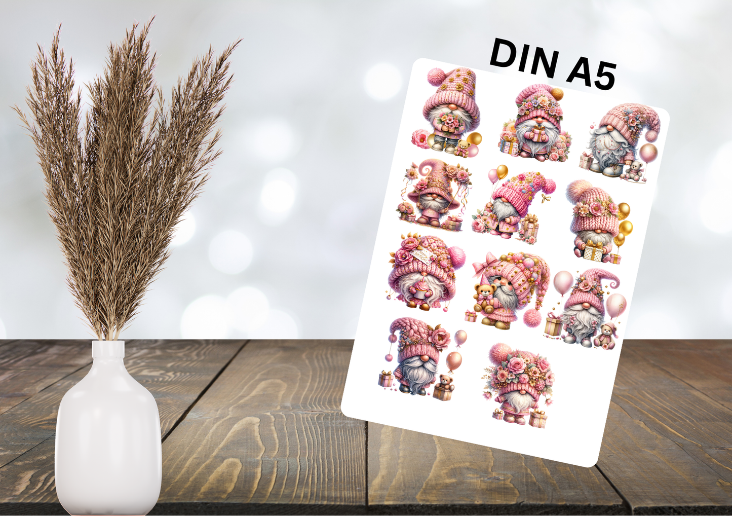 RUB ONS - "Geburtstags Gnom" | RUBONS | randlos | glänzend | bunt  |  A5