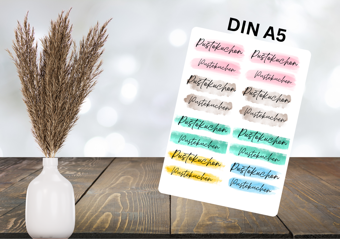 RUB ONS - " Pustekuchen" | RUBONS | randlos | glänzend | bunt | A5