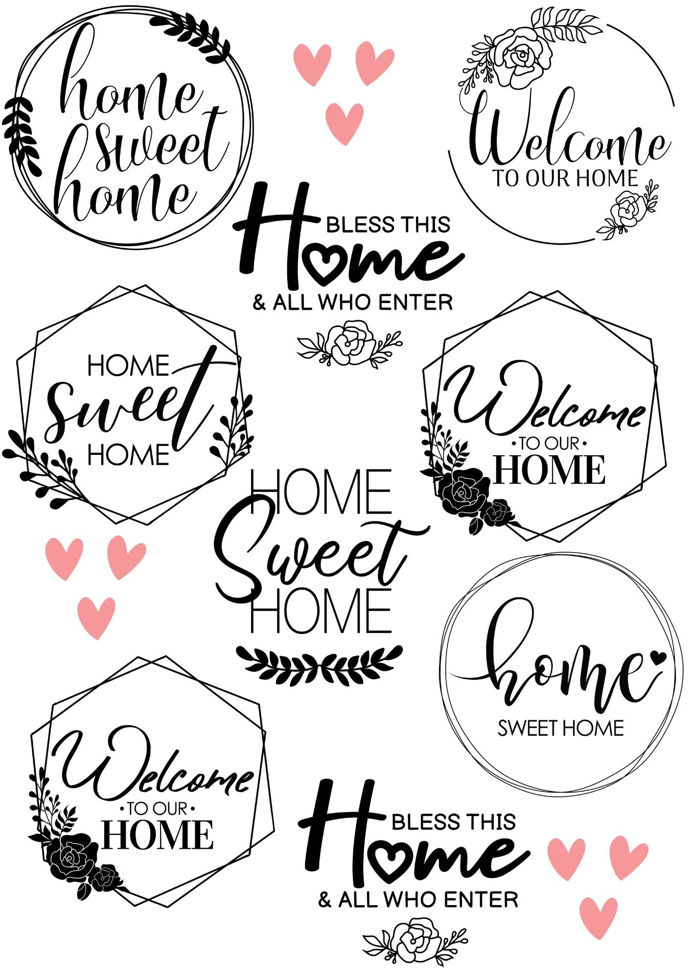 RUB ONS - "home sweet home 2.0" | RUBONS | randlos | glänzend |  A5