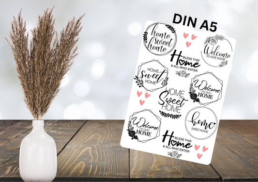 RUB ONS - "home sweet home 2.0" | RUBONS | randlos | glänzend |  A5