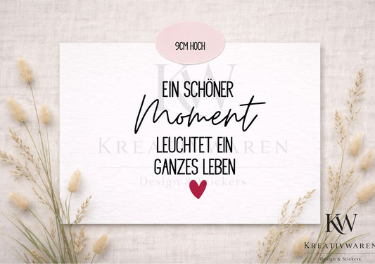 Rub Ons „Ein schöner Moment" – Motiv 7 cm, Rub-On, randlos