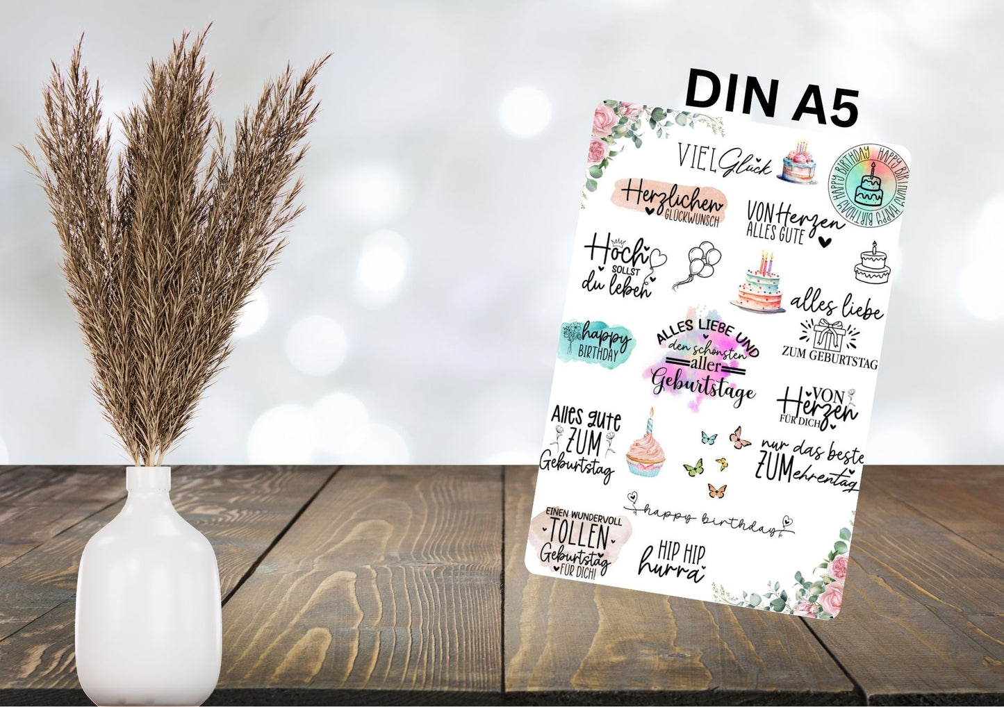 RUB ONS - "Geburtstag Sprüche 3.0" | RUBONS | randlos | glänzend | bunt | A5