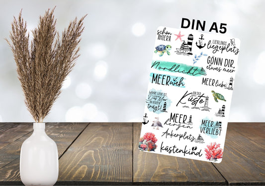 RUB ONS - " Meeressprüche 2.0" | RUBONS | randlos | glänzend | bunt | A5