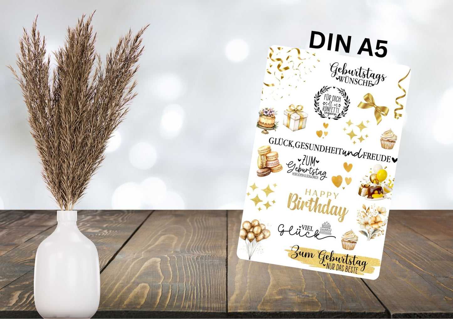 RUB ONS - "Geburtstag Sprüche 2.0" | RUBONS | randlos | glänzend | bunt | A5