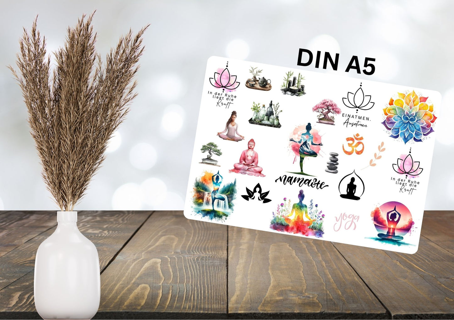 RUB ONS - "Namaste Yoga 3.0" | RUBONS | randlos | glänzend | bunt  |  A5