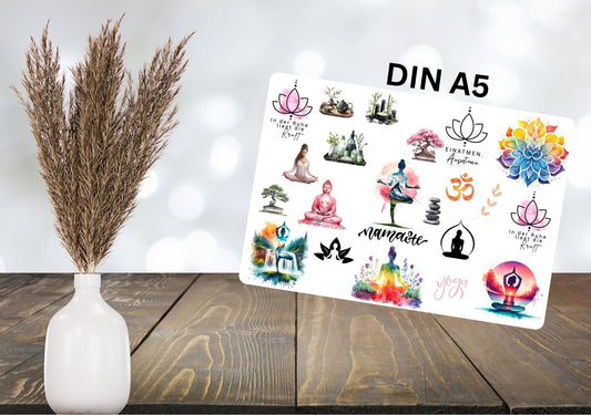 RUB ONS - "Namaste Yoga 3.0" | RUBONS | randlos | glänzend | bunt  |  A5