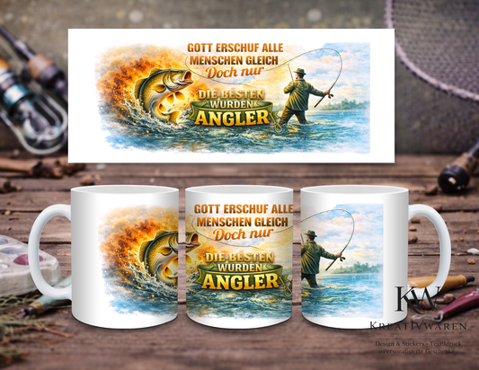 Angler Tasse 🎣🔥 – „Die Besten wurden Angler“ Geschenk für Angler