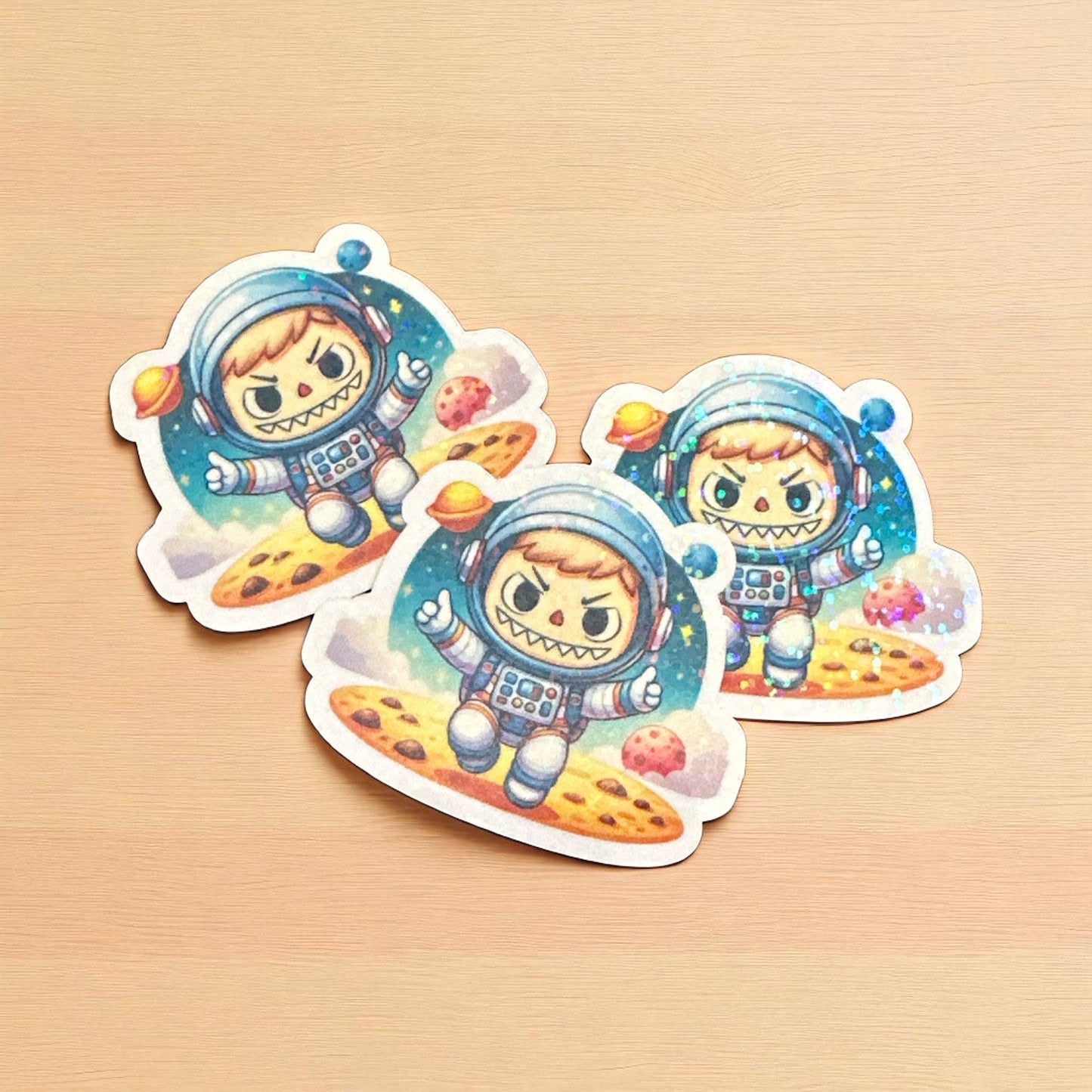 Holografischer Sticker "Labubu Astronaut"  I Holografisch  I Sticker  I Aufkleber  I Labubu Astronaut