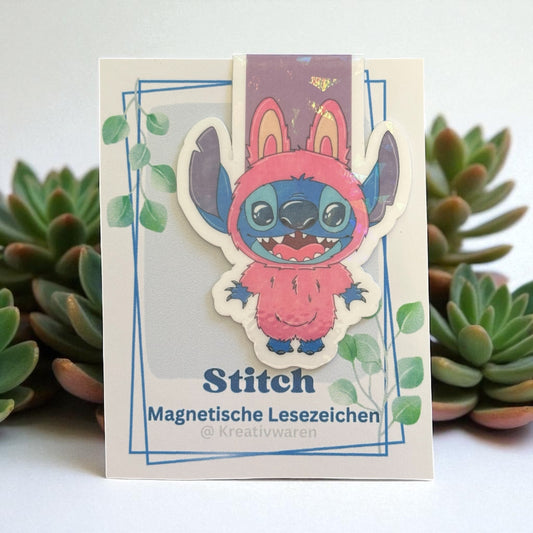 Magnetische Lesezeicbu Stitch Labubu"
