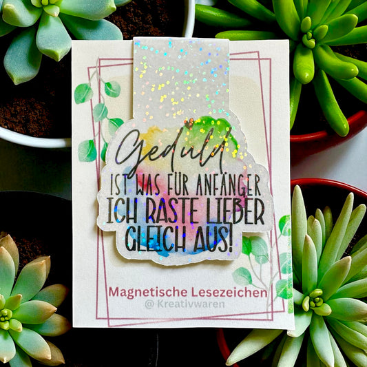 Magnetische Lesezeichen "Geduld "