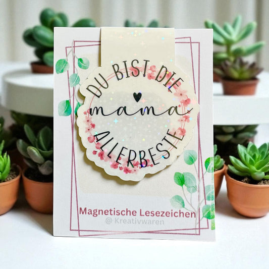 Magnetische Lesezeichen "Du bist die allerbeste Mama "