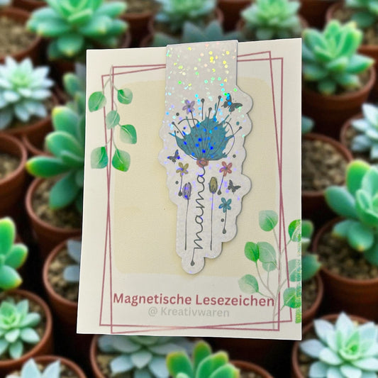 Magnetische Lesezeichen "Mama mit blume"