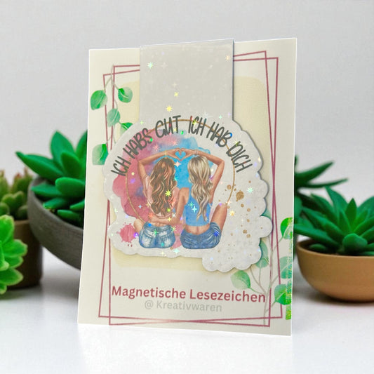 Magnetische Lesezeichen "ich habs gut -ich habe dich Freundschaft"