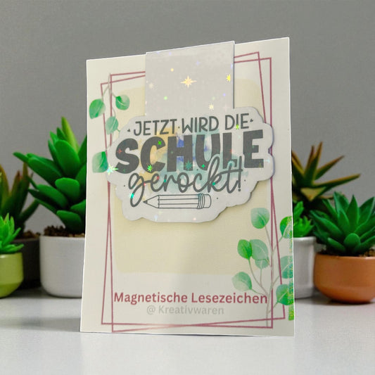 Magnetische Lesezeichen " jetzt wird die schule gerockt"