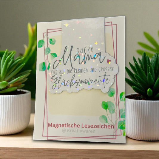 Magnetische Lesezeichen "Danke Mama - Glücksmomente "