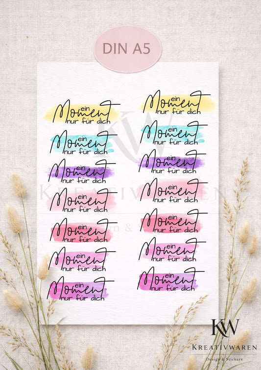 Rub Ons „Moment nur für dich“ – A5 Rub-On Sheet, randlos