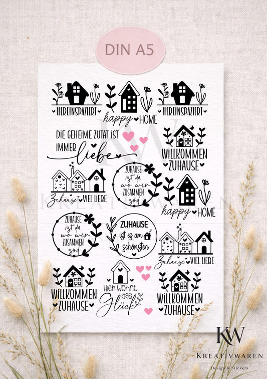 RUB ONS - "zuhause 2.0" | RUBONS | randlos | glänzend | A5