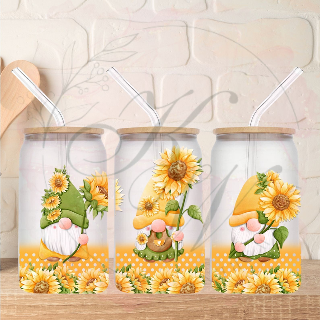 Trinkgläser 16oz Rub Ons "Gnom" No.324