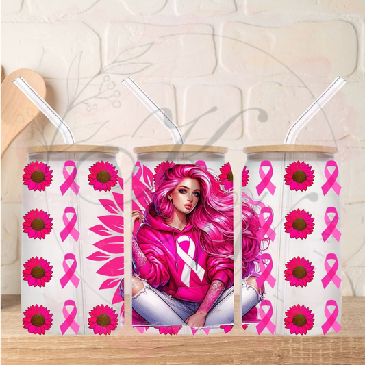 Trinkgläser 16oz Rub Ons "Cancer 3" No.330
