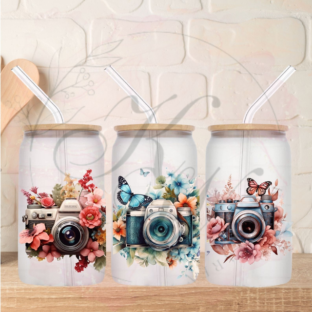 Trinkgläser 16oz Rub Ons "Photografie" No.318