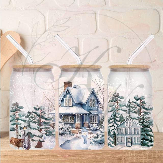 Trinkgläser 16oz Rub Ons "Weihnachten" No.312