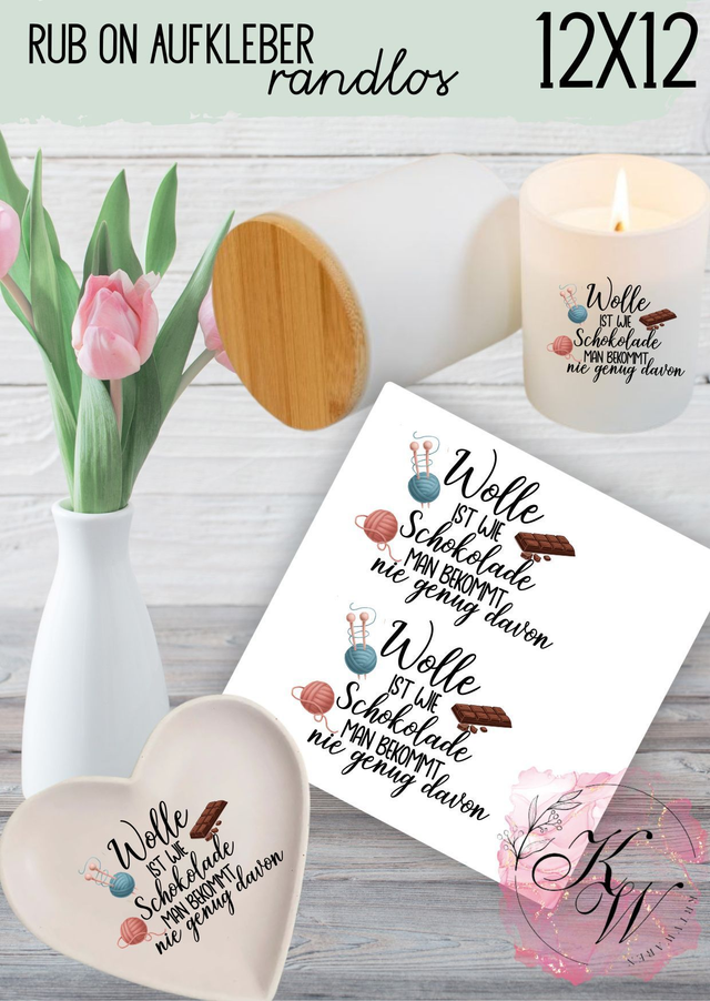 RUB ONS - wolle ist wie schokolade| RUBONS | randlos | glänzend | bunt |