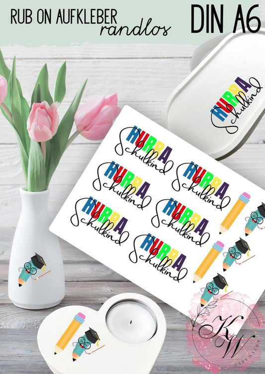 RUB ONS - "Einschulung 2025 2.0 " individuell | RUBONS | randlos | glänzend | bunt | A6