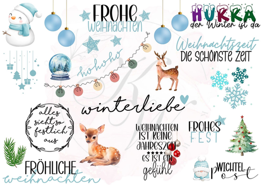 RUB ONS - "Frohe Weihnachten 2.0" | RUBONS | randlos | glänzend | bunt | A5