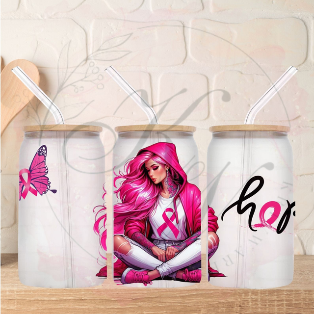 Trinkgläser 16oz Rub Ons "Cancer 2" No.329