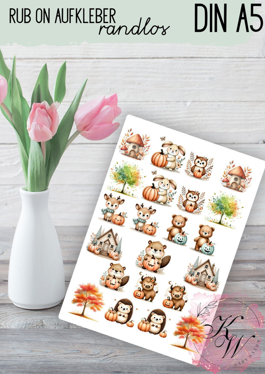 RUB ONS - "Herbst" | RUBONS | randlos | glänzend | bunt |A5