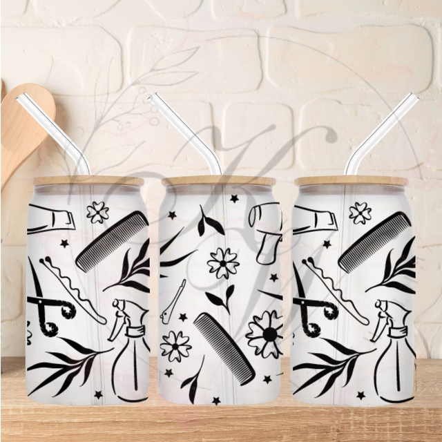 Trinkgläser 16oz Rub Ons "Friseur" No.319