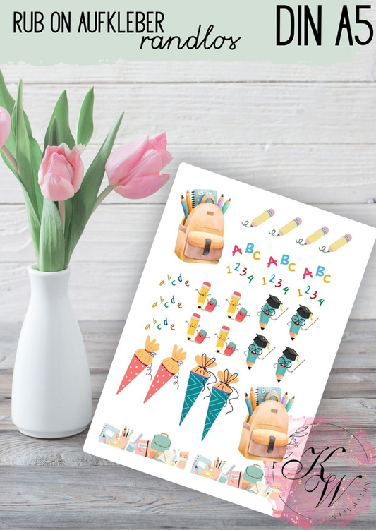 RUB ONS - "Einschulung" individuell | RUBONS | randlos | glänzend | bunt | A5