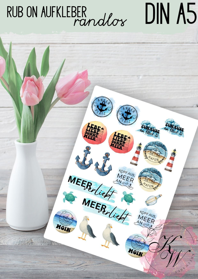 RUB ONS - "Meer 5.0" | RUBONS | randlos | glänzend | bunt |  | A5