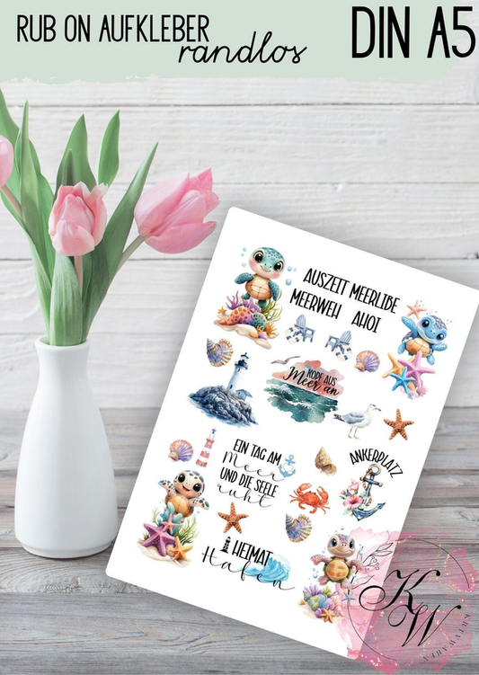 RUB ONS - "Meer 2.0" | RUBONS | randlos | glänzend | bunt | | A5