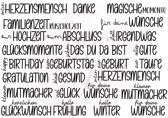 RUB ONS - "Schriftzüge " | RUBONS | randlos | glänzend | bunt | A5