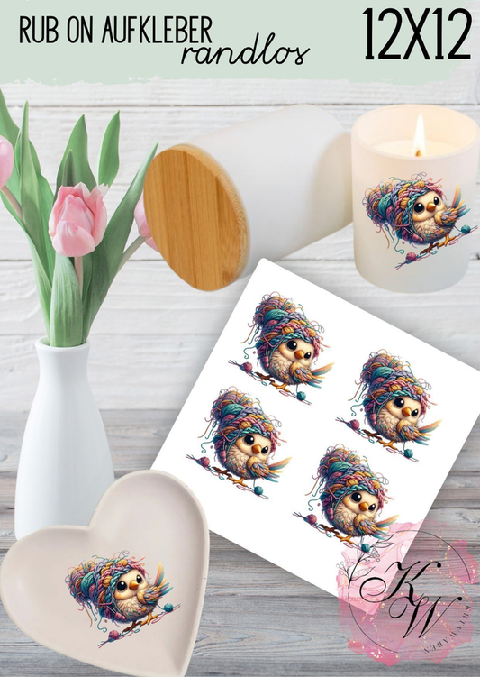 RUB ONS - wolle Vogel 3.0 | RUBONS | randlos | glänzend | bunt |