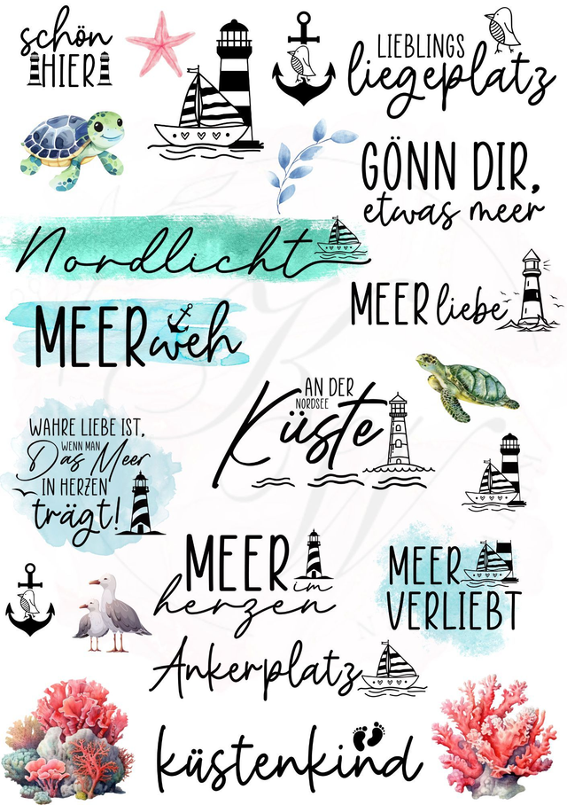 RUB ONS - " Meeressprüche 2.0" | RUBONS | randlos | glänzend | bunt | A5