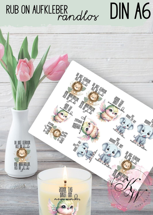 RUB ONS - "Spr�che Tier" | RUBONS | randlos | gl�nzend | bunt | A6