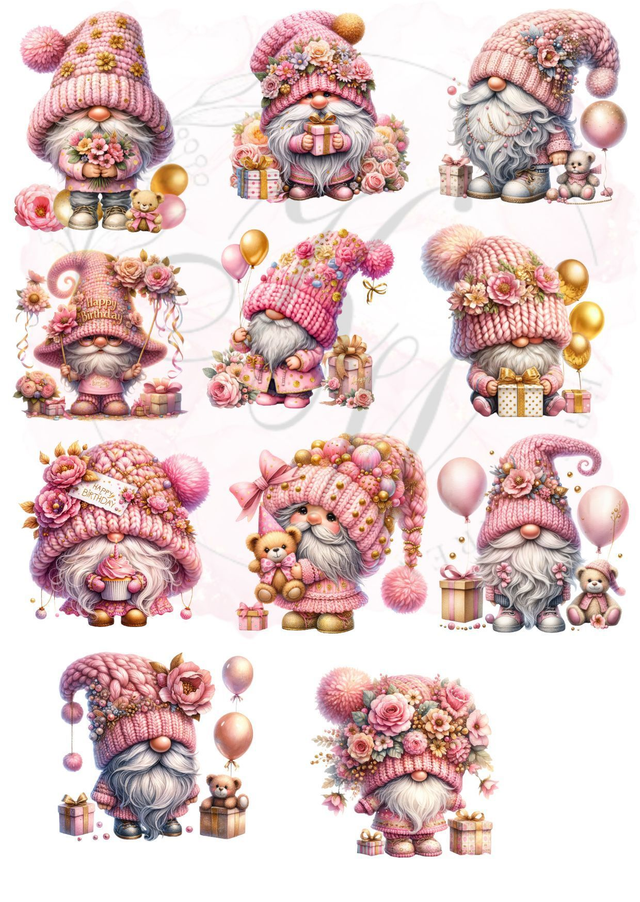 RUB ONS - "Geburtstags Gnom" | RUBONS | randlos | glänzend | bunt  |  A5