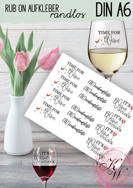 RUB ONS - Time for WINE| RUBONS | randlos | gl�nzend | bunt | A6