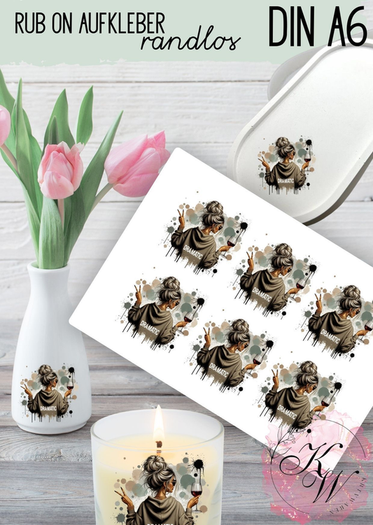 RUB ONS - " Frau 6" | RUBONS | randlos | gl�nzend | bunt   | A6